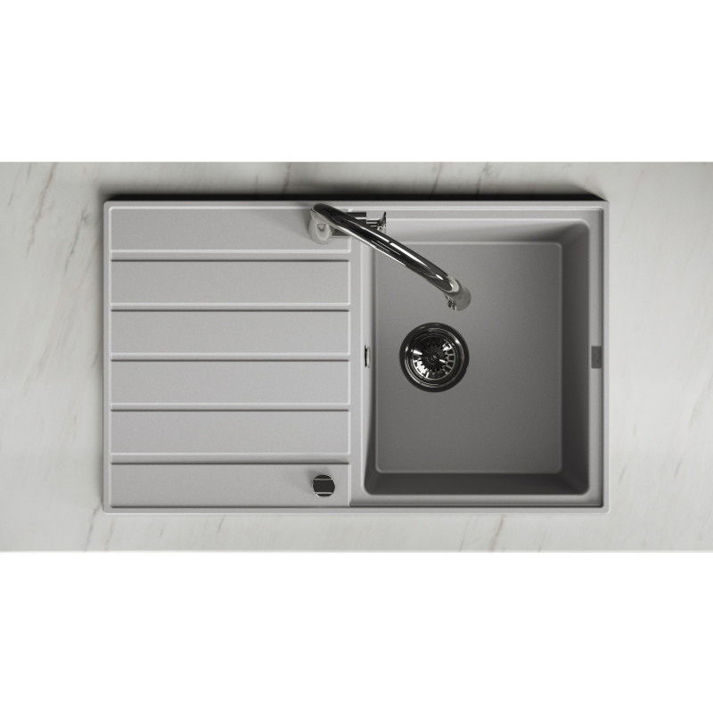 Zlew Zlewozmywak Granitowy Szary Margarita Zlew Zlewozmywak Granitowy Szary Margarita