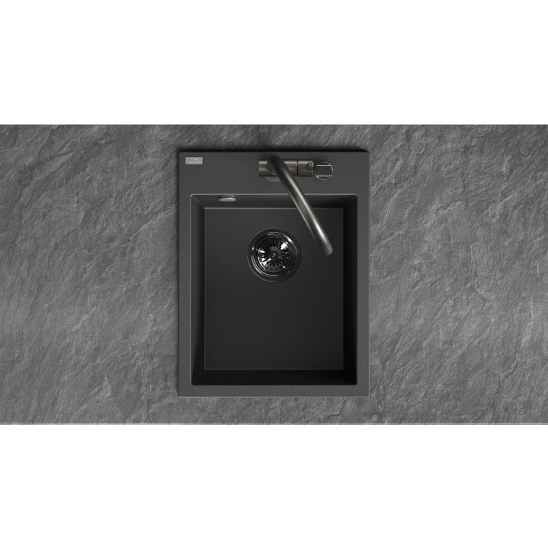 Zlew Zlewozmywak Granitowy Czarny MONCHICHI Zlew Zlewozmywak Granitowy Czarny MONCHICHI
