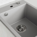 Zlew Zlewozmywak Granitowy Szary MONCHICHI Zlew Zlewozmywak Granitowy Szary MONCHICHI