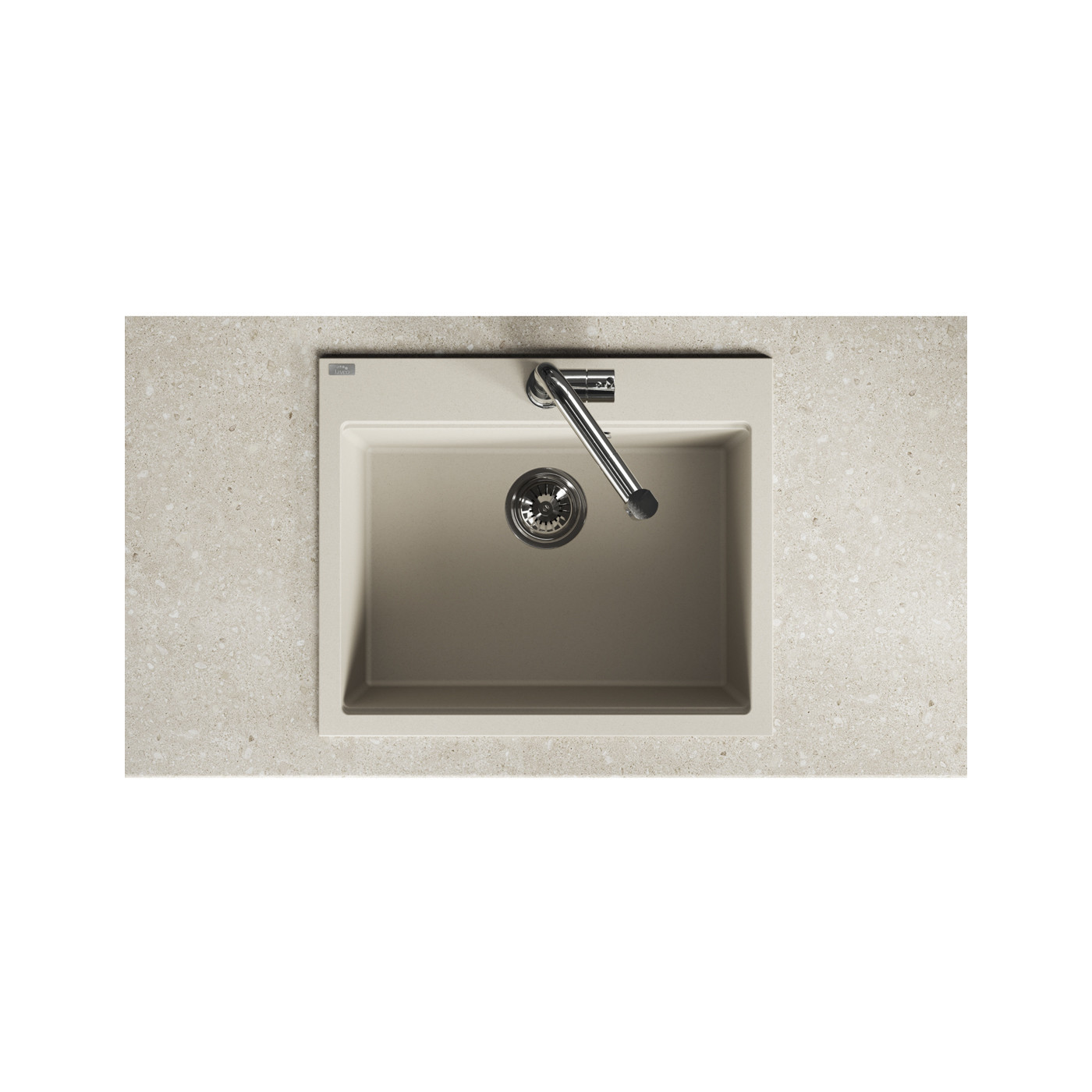 Zlew Zlewozmywak Granitowy Beżowy TAU Zlew Zlewozmywak Granitowy Beżowy TAU