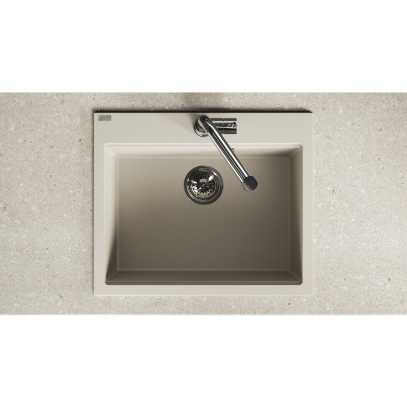 Zlew Zlewozmywak Granitowy Beżowy TAU Zlew Zlewozmywak Granitowy Beżowy TAU