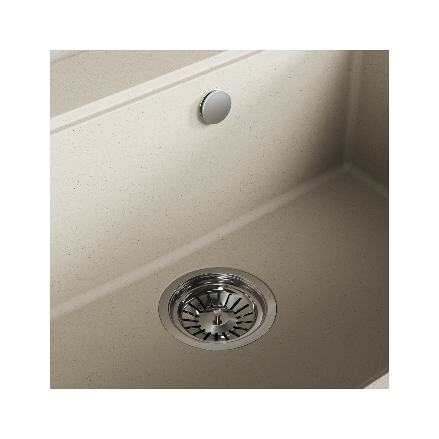 Zlew Zlewozmywak Granitowy Beżowy TAU Zlew Zlewozmywak Granitowy Beżowy TAU