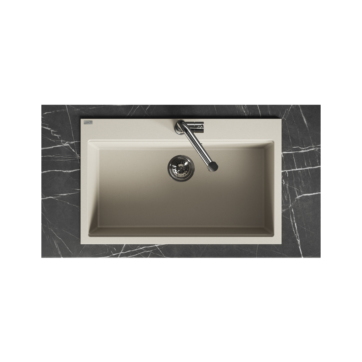 Zlew Zlewozmywak Granitowy Beżowy TAU Zlew Zlewozmywak Granitowy Beżowy TAU