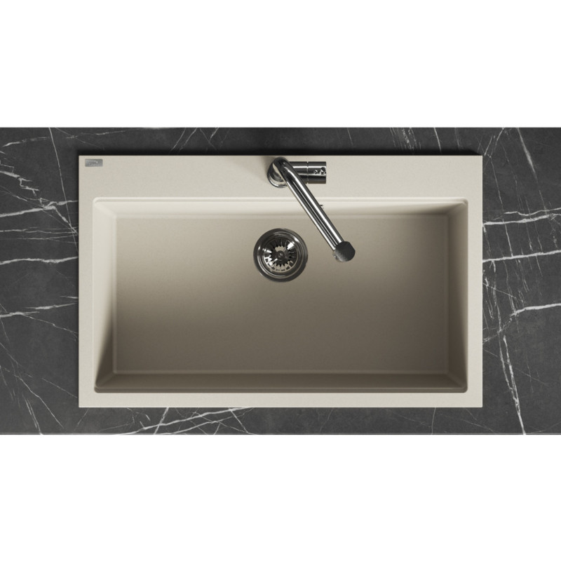 Zlew Zlewozmywak Granitowy Beżowy TAU Zlew Zlewozmywak Granitowy Beżowy TAU