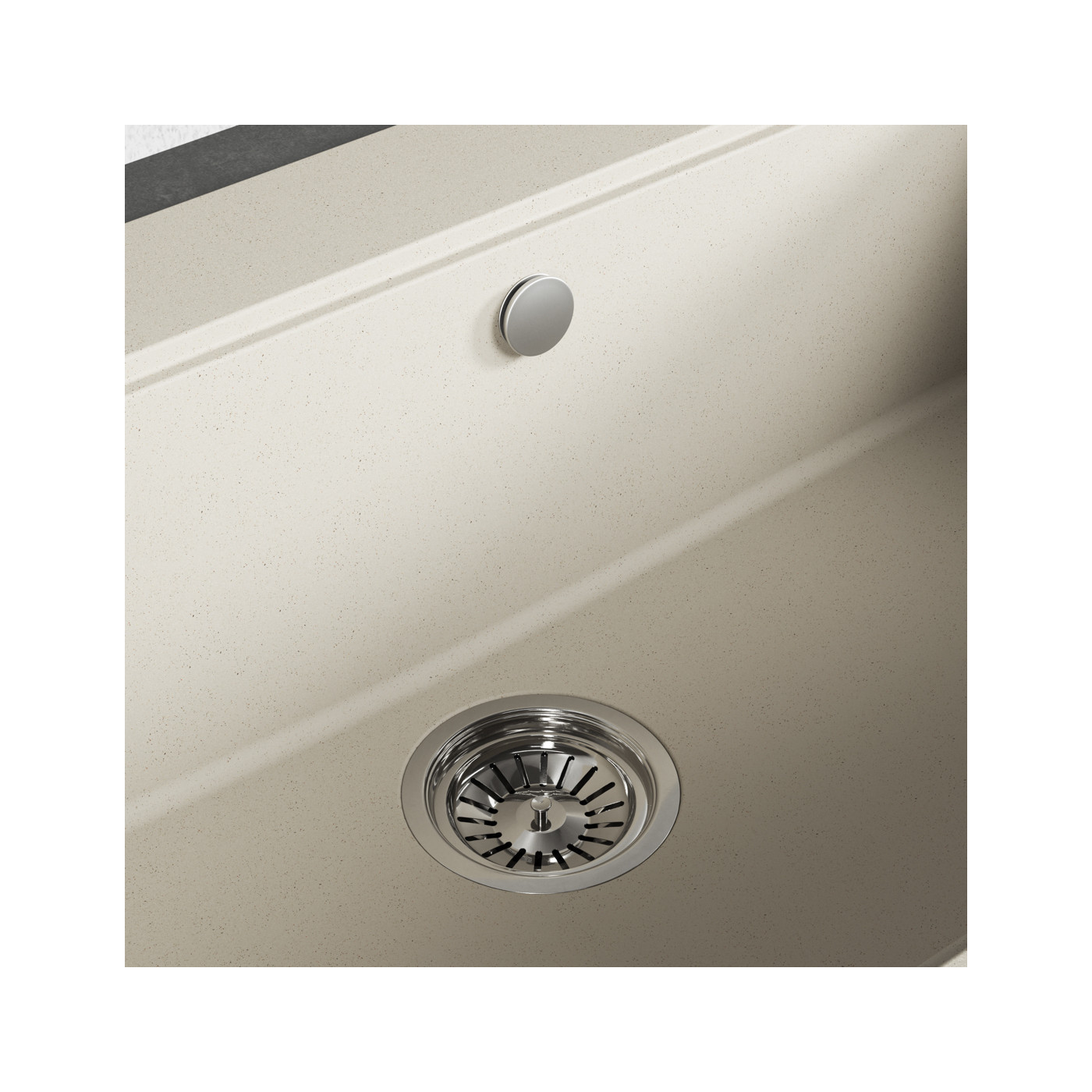 Zlew Zlewozmywak Granitowy Beżowy TAU Zlew Zlewozmywak Granitowy Beżowy TAU