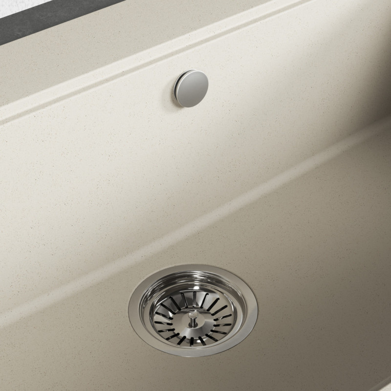 Zlew Zlewozmywak Granitowy Beżowy TAU Zlew Zlewozmywak Granitowy Beżowy TAU