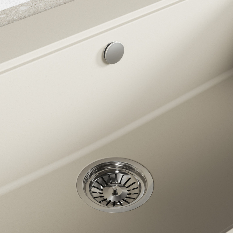 Zlewozmywak Granitowy Beżowy Laveo TAU Wpuszczany Zlewozmywak Granitowy Beżowy Laveo TAU Wpuszczany