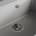 Zlew Zlewozmywak Granitowy Szary TAU