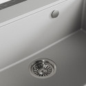Zlewozmywak Granitowy 1 komorowy 50x70cm z syfonem Szary TAU Laveo Zlewozmywak Granitowy 1 komorowy 50x70cm z syfonem Szary TAU Laveo