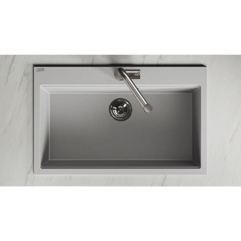 Zlew Zlewozmywak Granitowy Szary TAU Zlew Zlewozmywak Granitowy Szary TAU