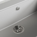 Zlew Zlewozmywak Granitowy Szary TAU Zlew Zlewozmywak Granitowy Szary TAU