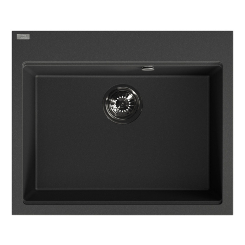 Zlewozmywak Jednokomorowy Granitowy Czarny TAU Laveo