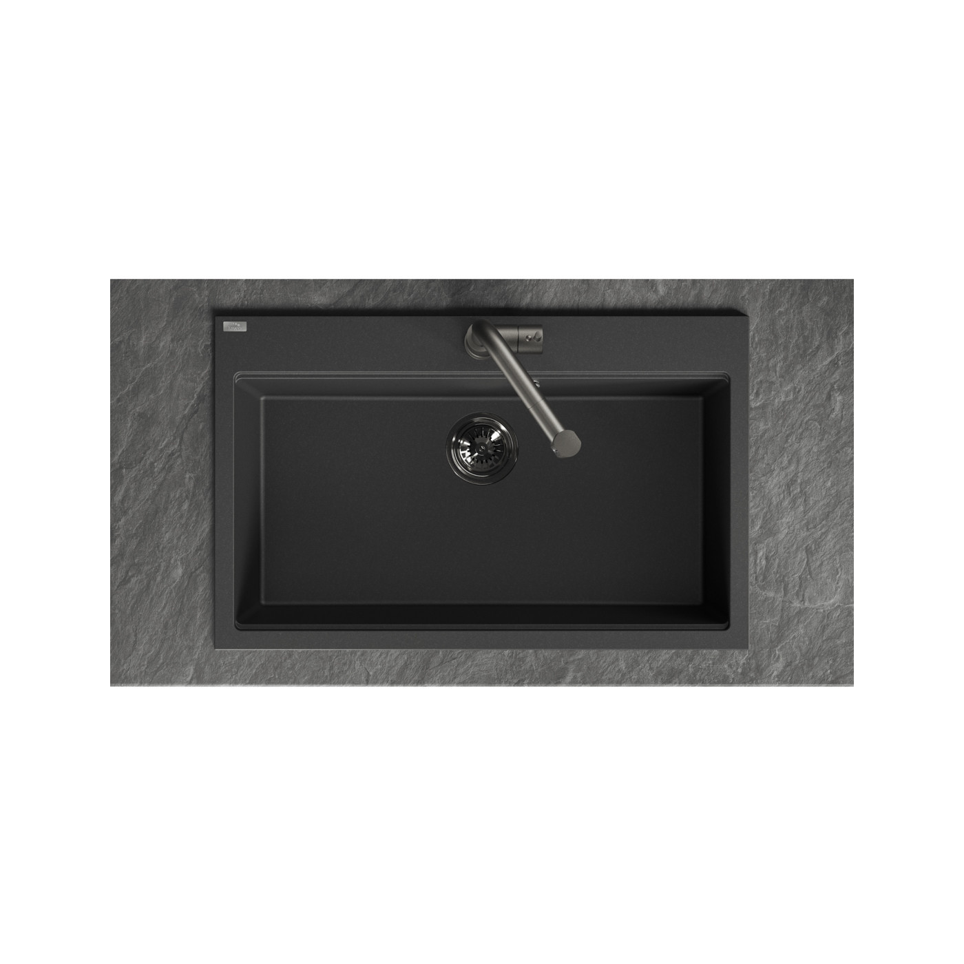 Zlew Zlewozmywak Granitowy Czarny TAU Zlew Zlewozmywak Granitowy Czarny TAU