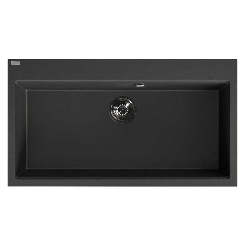 Zlewozmywak Jednokomorowy Granitowy Czarny TAU Laveo Zlewozmywak Jednokomorowy Granitowy Czarny TAU Laveo