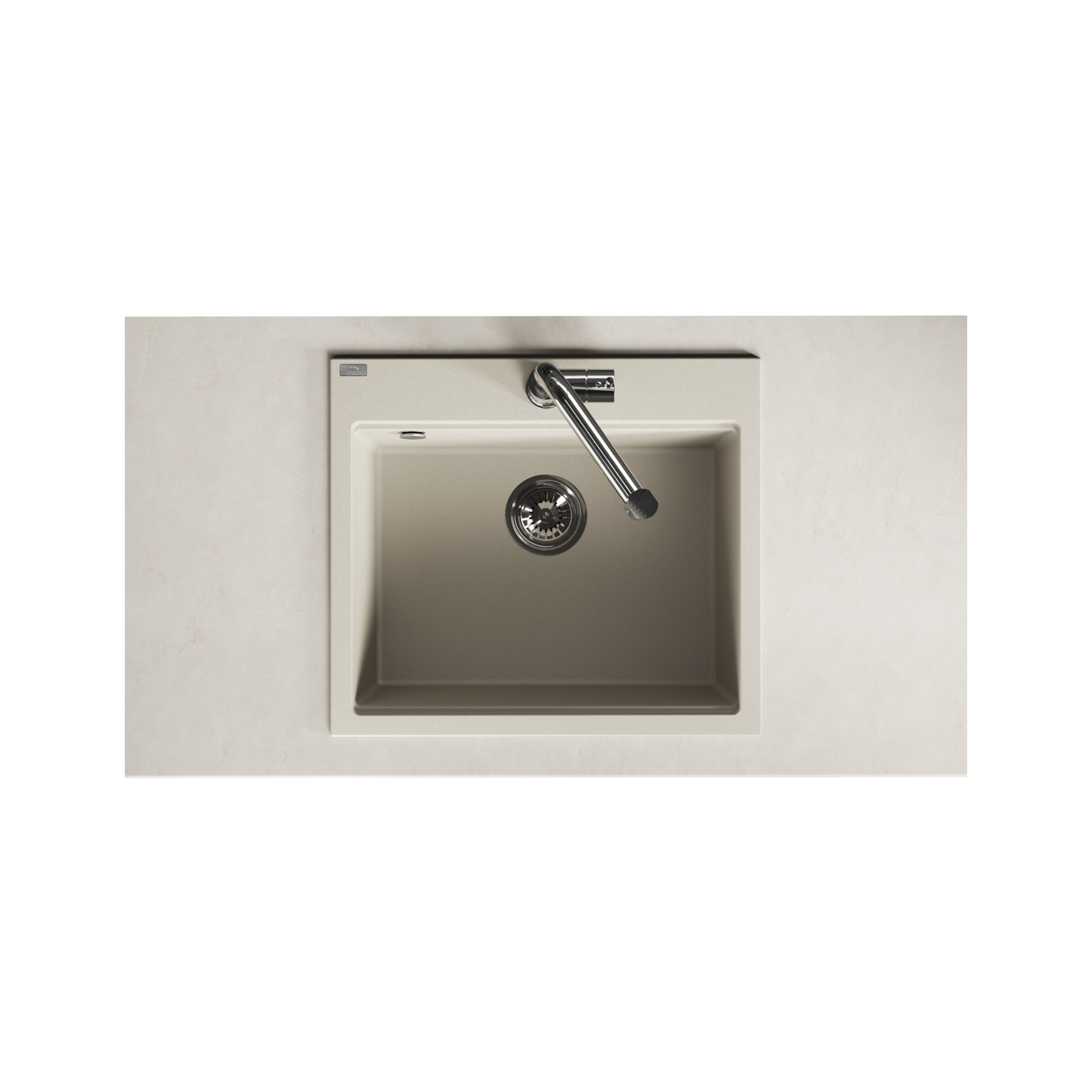 Zlewozmywak Jednokomorowy Granitowy Beżowy TAU Zlewozmywak Jednokomorowy Granitowy Beżowy TAU