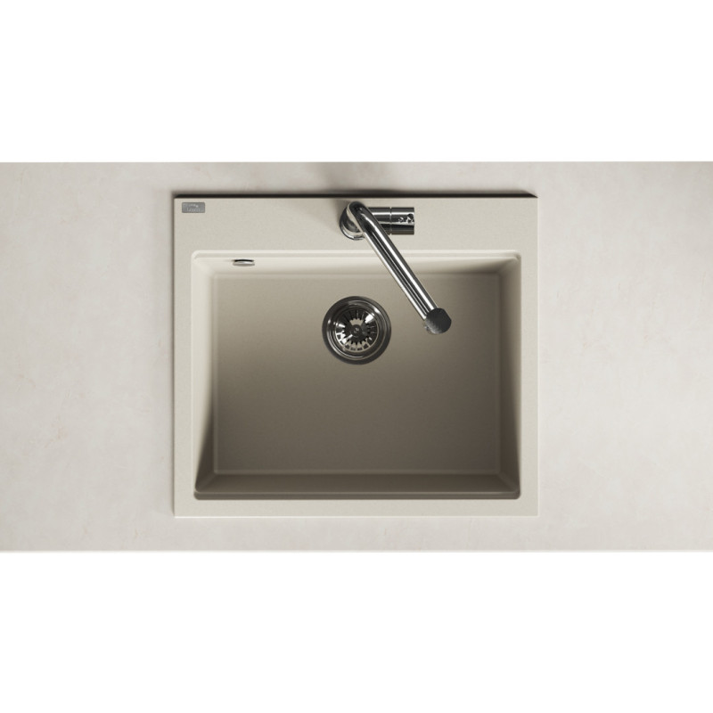 Zlewozmywak Jednokomorowy Granitowy Beżowy TAU Zlewozmywak Jednokomorowy Granitowy Beżowy TAU