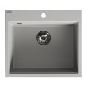 Zlewozmywak Jednokomorowy Granitowy Szary TAU Zlewozmywak Jednokomorowy Granitowy Szary TAU