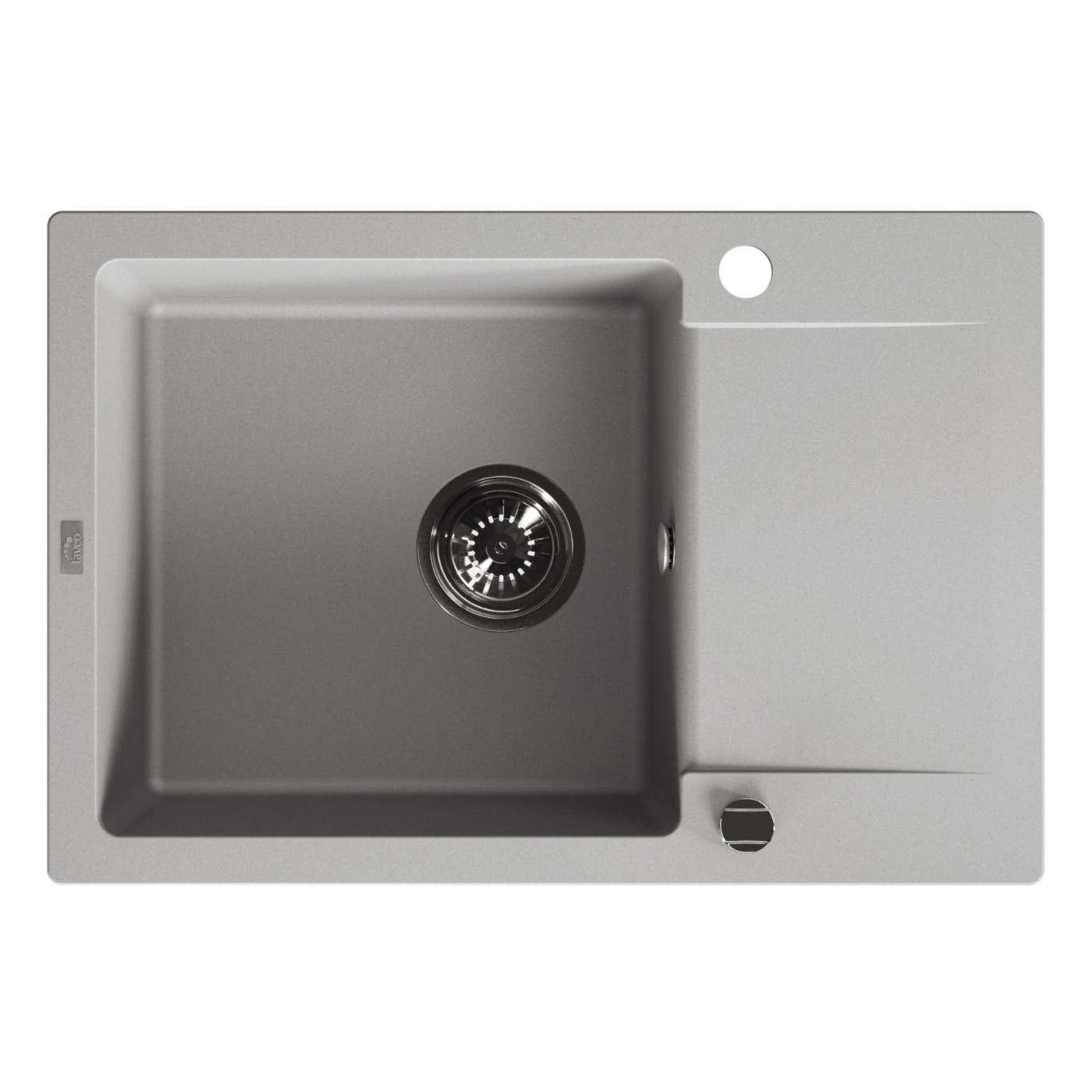 Zlewozmywak Granitowy Jednokomorowy Szary Zlewozmywak Granitowy Jednokomorowy Szary