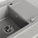 Zlewozmywak Granitowy Jednokomorowy Szary Zlewozmywak Granitowy Jednokomorowy Szary