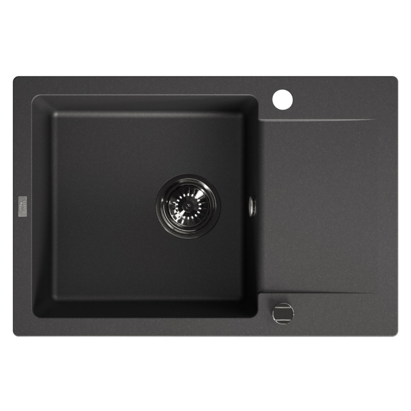 Zlewozmywak Granitowy Jednokomorowy Czarny Zlewozmywak Granitowy Jednokomorowy Czarny