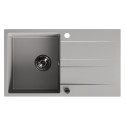 Zlewozmywak Zlew Granitowy Jednokomorowy Szary z Ociekaczem LAUT Zlewozmywak Zlew Granitowy Jednokomorowy Szary z Ociekaczem LAUT