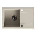 Zlewozmywak Granitowy Jednokomorowy z Ociekaczem Beż Zlewozmywak Granitowy Jednokomorowy z Ociekaczem Beż