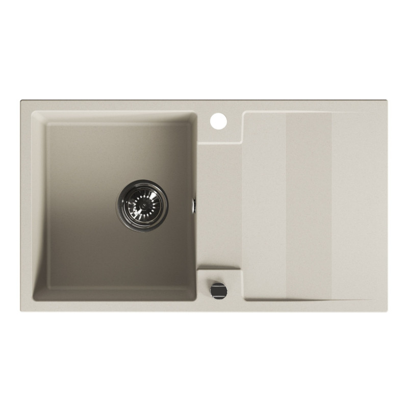 Zlewozmywak Granitowy Jednokomorowy Beżowy RAB Zlewozmywak Granitowy Jednokomorowy Beżowy RAB