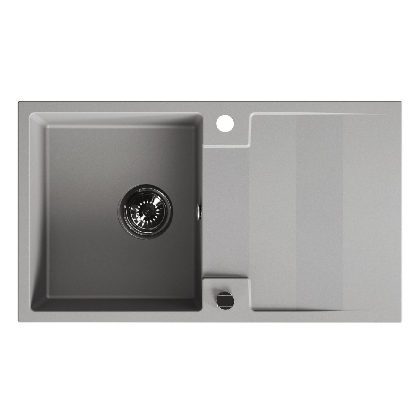 Zlewozmywak Granitowy Jednokomorowy Szary RAB Zlewozmywak Granitowy Jednokomorowy Szary RAB