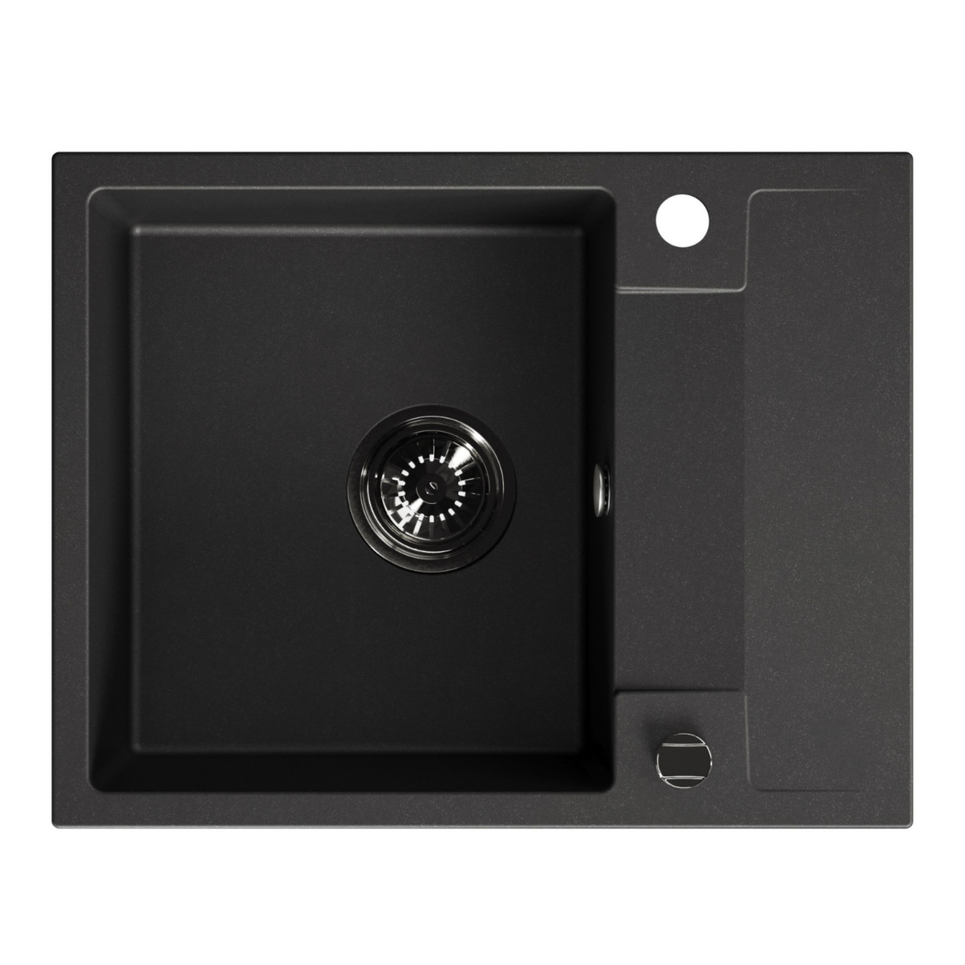 Zlewozmywak Granitowy Jednokomorowy Czarny Zlewozmywak Granitowy Jednokomorowy Czarny