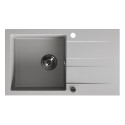 Zlewozmywak Zlew Granitowy z Syfonem Szary