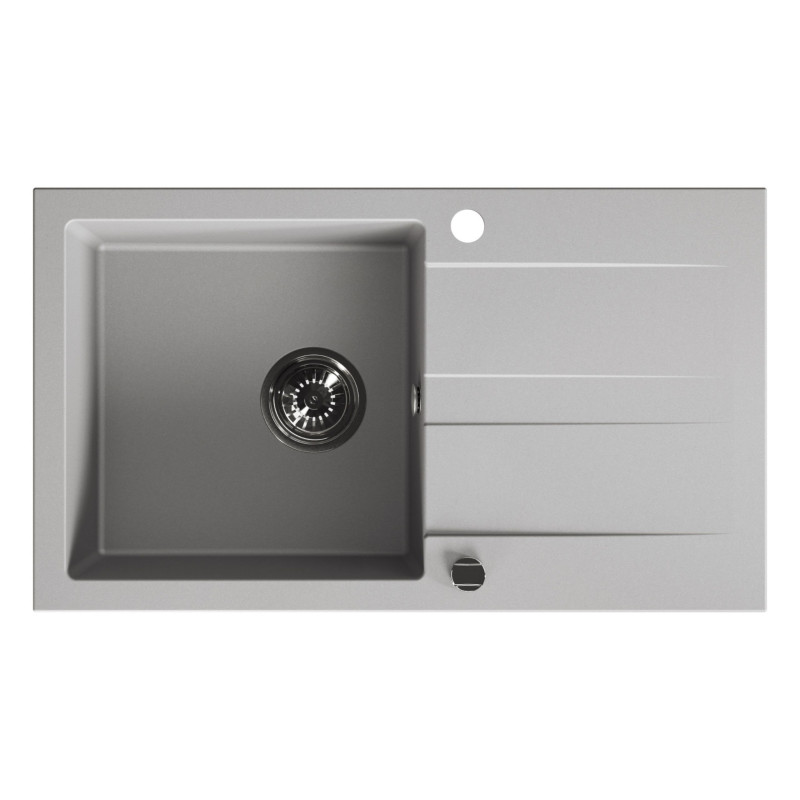 Zlewozmywak Zlew Granitowy z Syfonem Szary