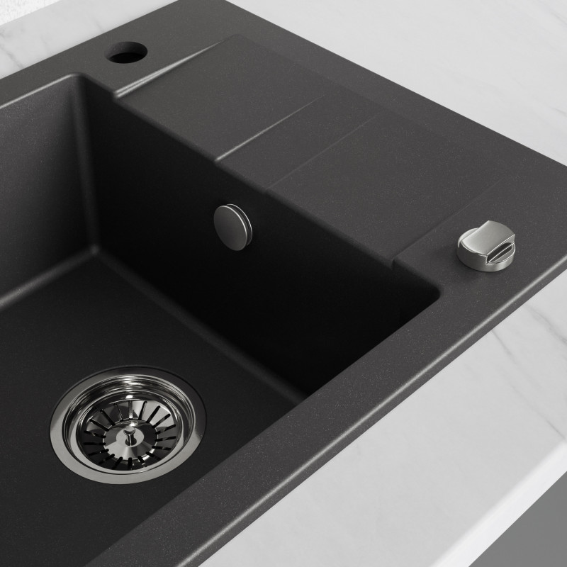 Zlewozmywak Zlew Granitowy z Syfonem SHIRE Zlewozmywak Zlew Granitowy z Syfonem SHIRE