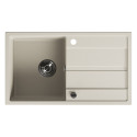 Zlew Zlewozmywak Jednokomorowy Granitowy Beżowy z Ociekaczem VITI Zlew Zlewozmywak Jednokomorowy Granitowy Beżowy z Ociekaczem VITI