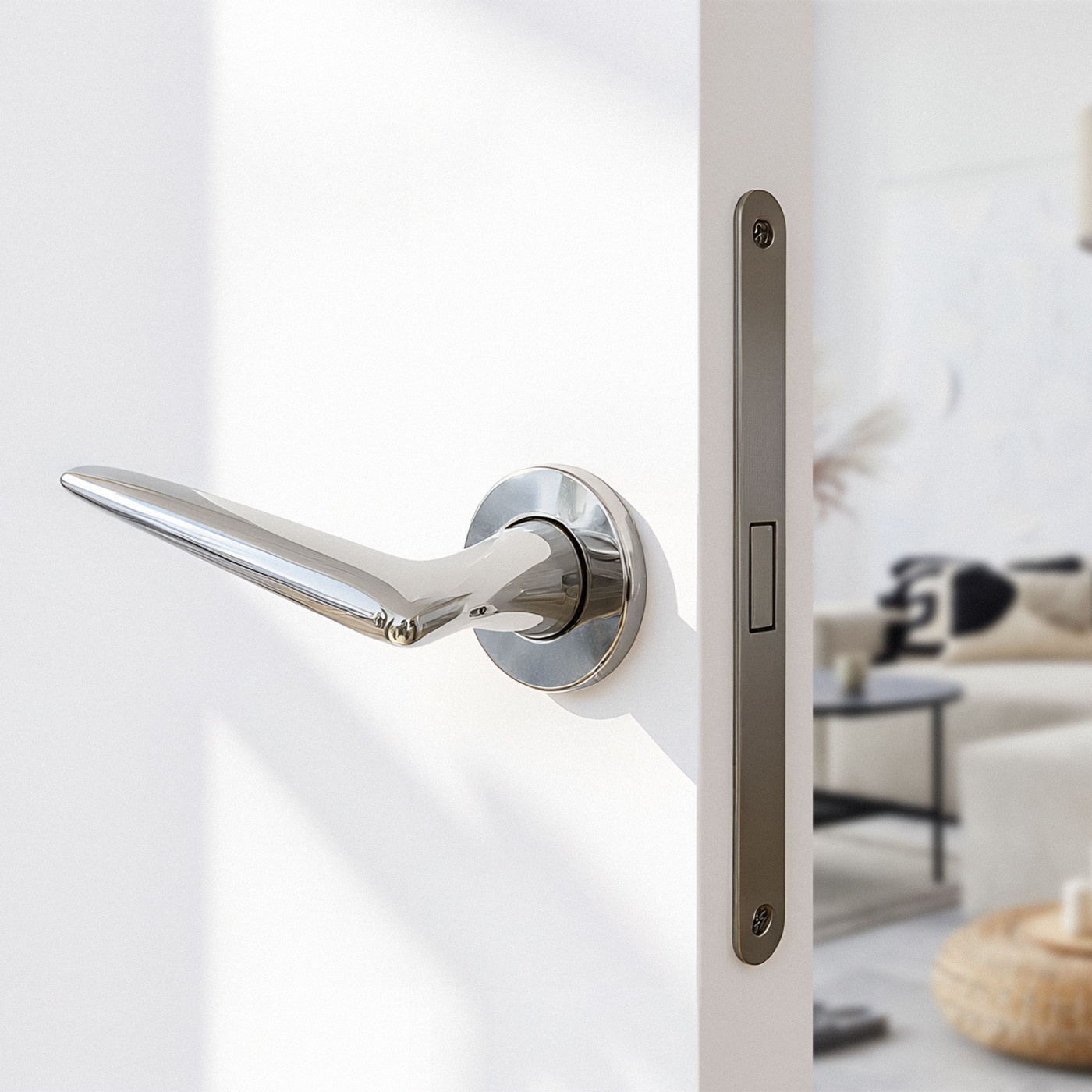 Klamka do Drzwi Wewnętrznych Chrom FORMELIA Kuchinox