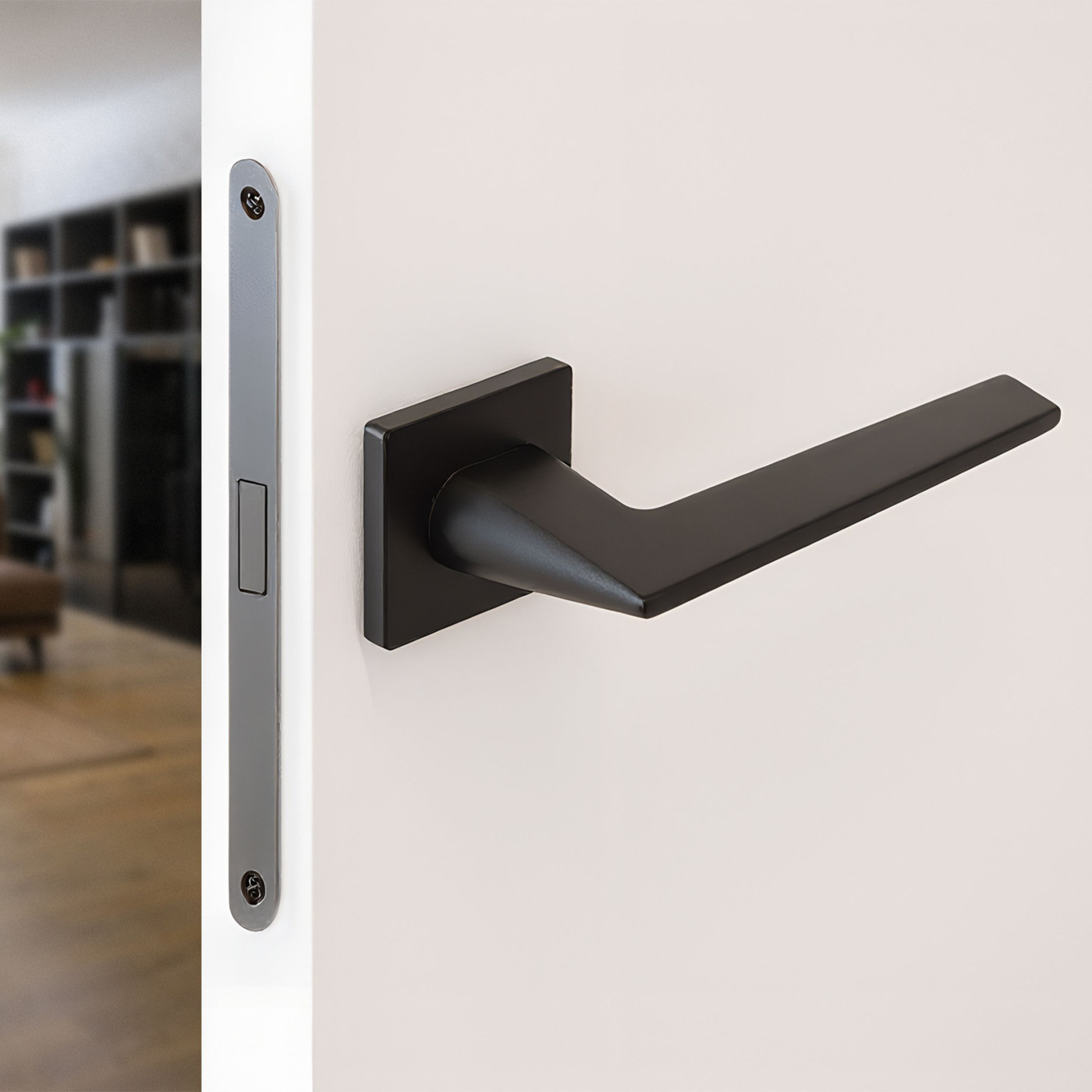 Klamka do Drzwi Wewnętrznych Czarna MURSIA Kuchinox