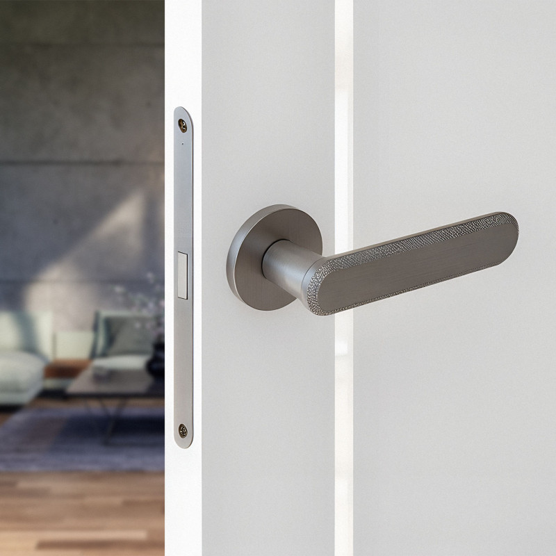 Klamka do Drzwi Wewnętrznych Srebrna RUGOS Kuchinox Klamka do Drzwi Wewnętrznych Srebrna RUGOS Kuchinox