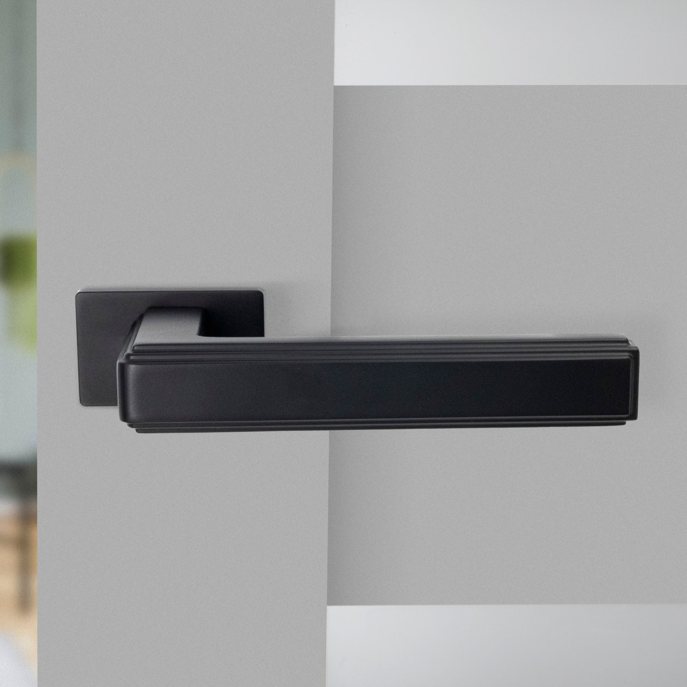 Klamka do Drzwi Wewnętrznych Czarna TESSERA II Kuchinox Klamka do Drzwi Wewnętrznych Czarna TESSERA II Kuchinox