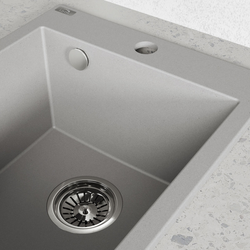 Zlew Zlewozmywak Granitowy Szary CHICHI