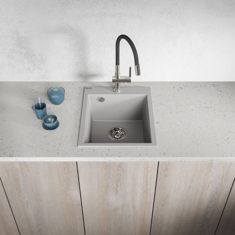 Zlew Zlewozmywak Granitowy Szary CHICHI