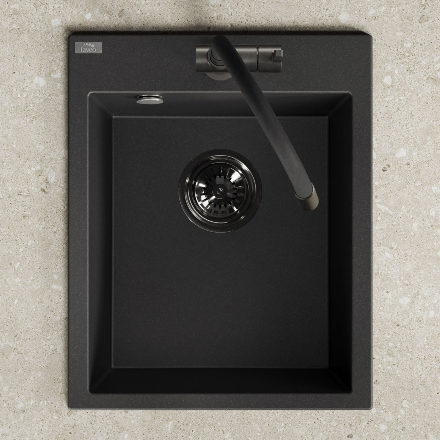 Zlew Zlewozmywak Granitowy Czarny CHICHI