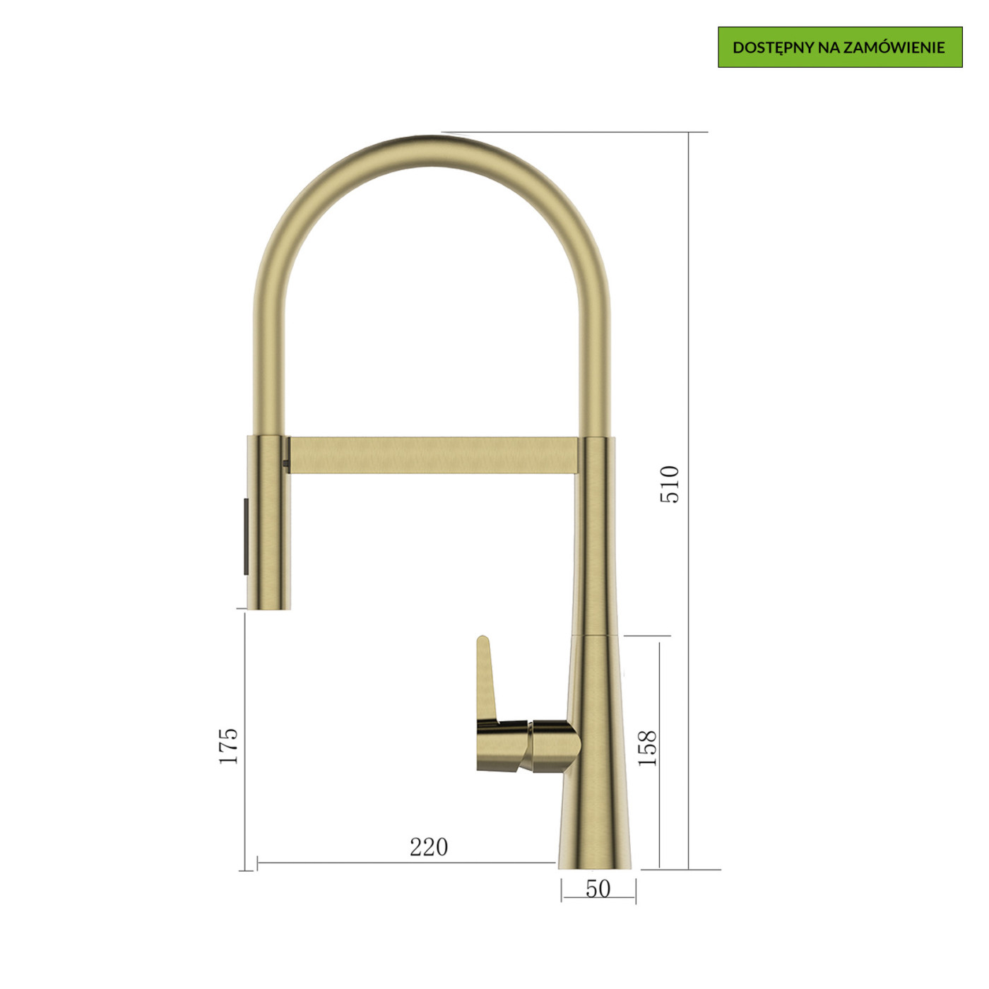 CONE Bateria zlewozmywakowa stojąca z wylewką U CONE Bateria zlewozmywakowa stojąca z wylewką U