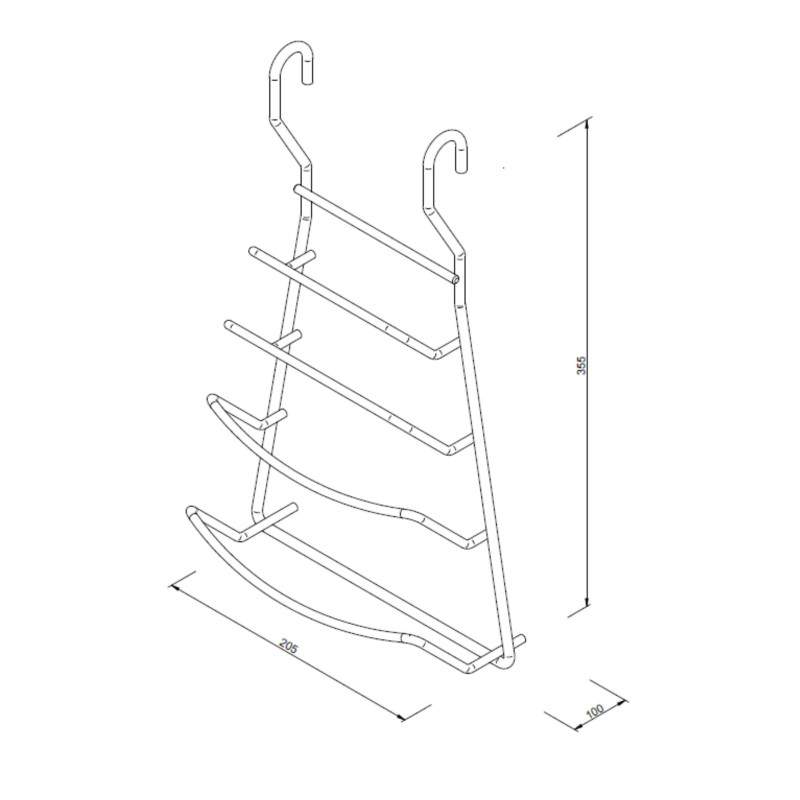 Wieszak na pokrywki Chrom Kuchinox Wieszak na pokrywki Chrom Kuchinox