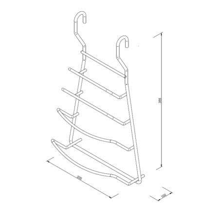 Wieszak na pokrywki Chrom Kuchinox