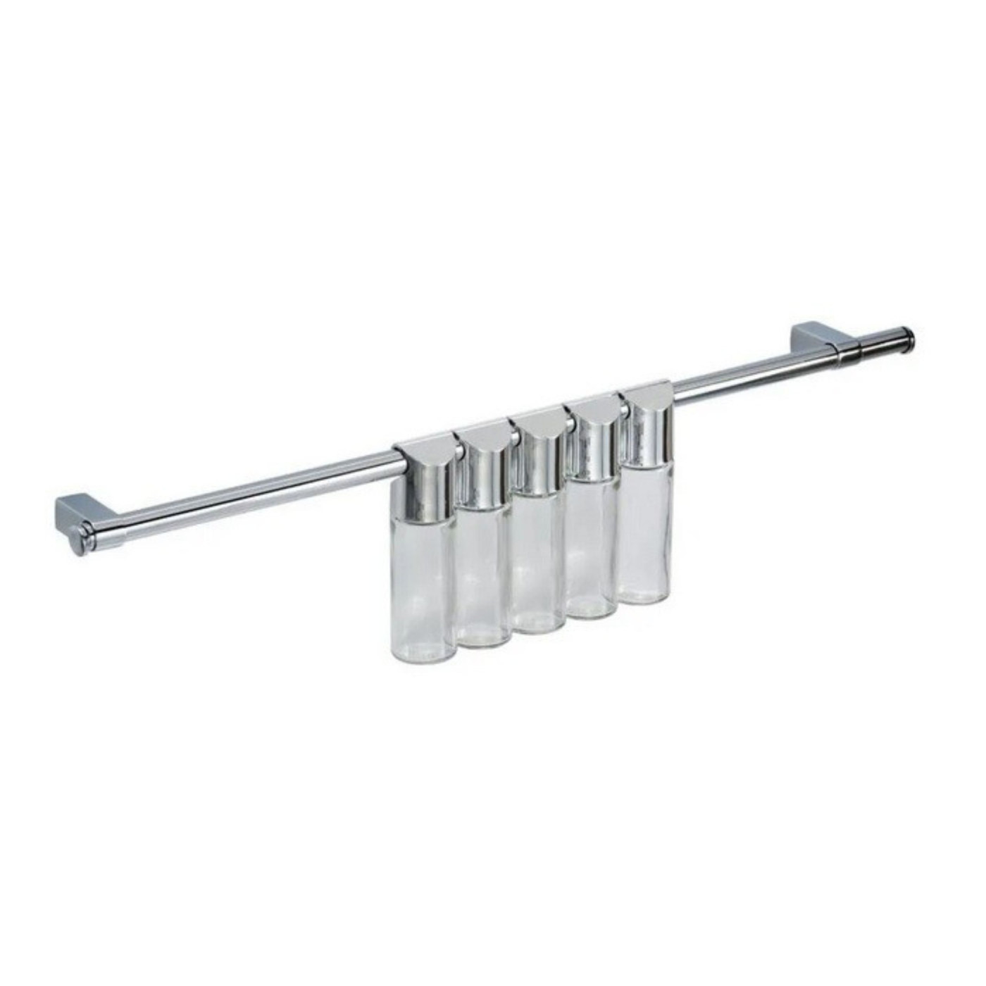 Pojemniki na Przyprawy 5 sztuk Chrom