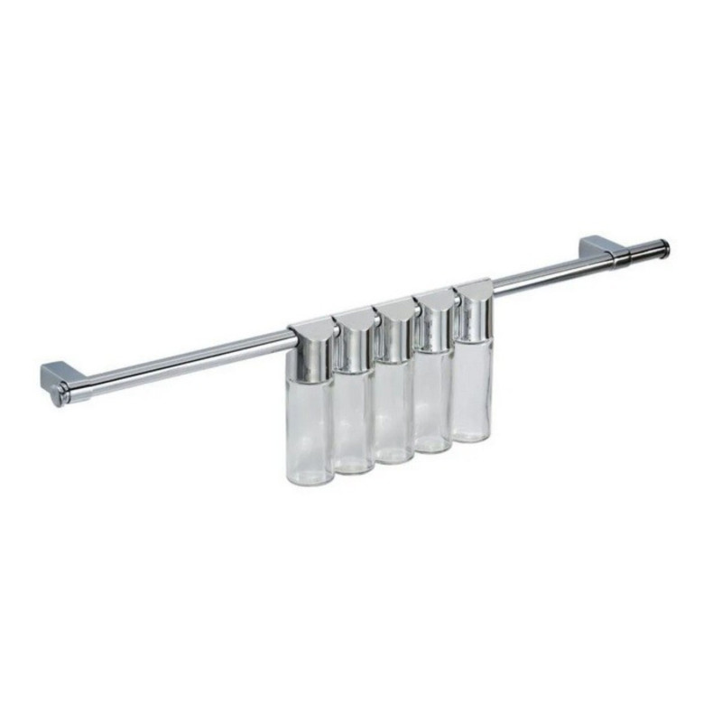 Pojemniki na Przyprawy 5 sztuk Chrom