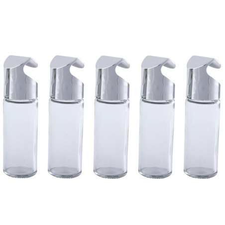 Pojemniki na Przyprawy 5 sztuk Chrom