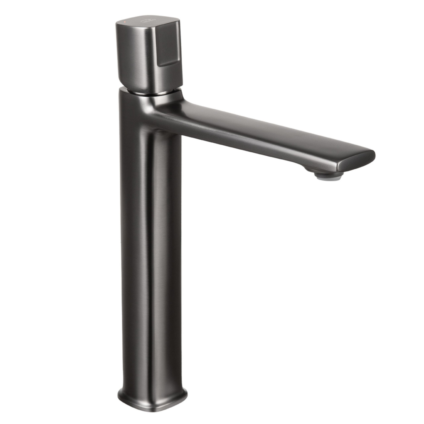 Bateria Umywalkowa Stojąca Nablatowa Z Korkiem Grafitowa Tores