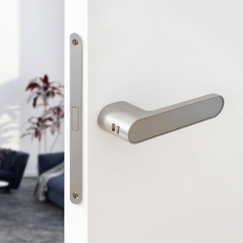 Klamka do Drzwi Wewnętrznych z Blokadą Srebrna SALIDA Kuchinox Klamka do Drzwi Wewnętrznych z Blokadą Srebrna SALIDA Kuchinox