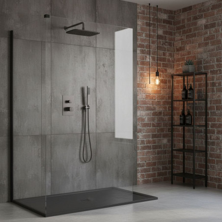 Bateria Natryskowa Podtynkowa Z Zestawem Grafitowa Tores