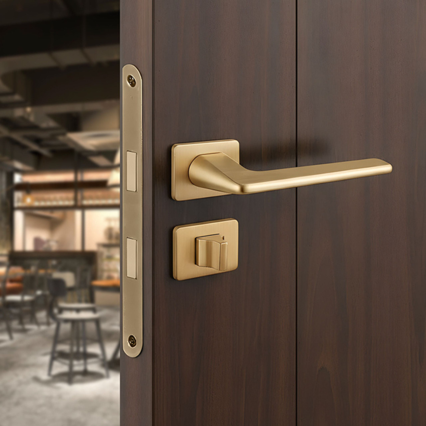 Klamka do Drzwi Wewnętrznych Złota Recta